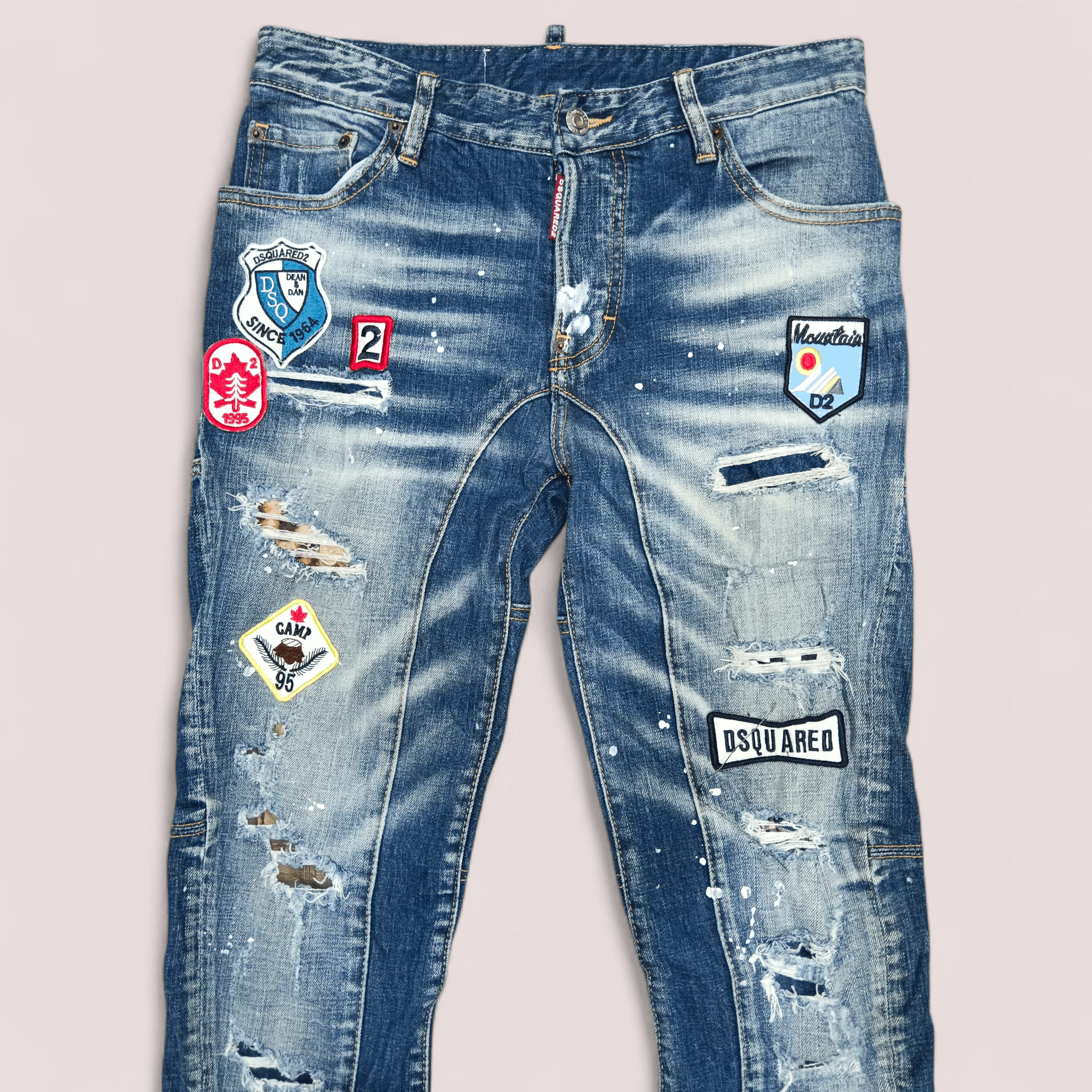 Dsquared2 Dsquared2 Distressed Patches Splashes Slim Jeans Size US 30 / EU 46 - 2 Thumbnail