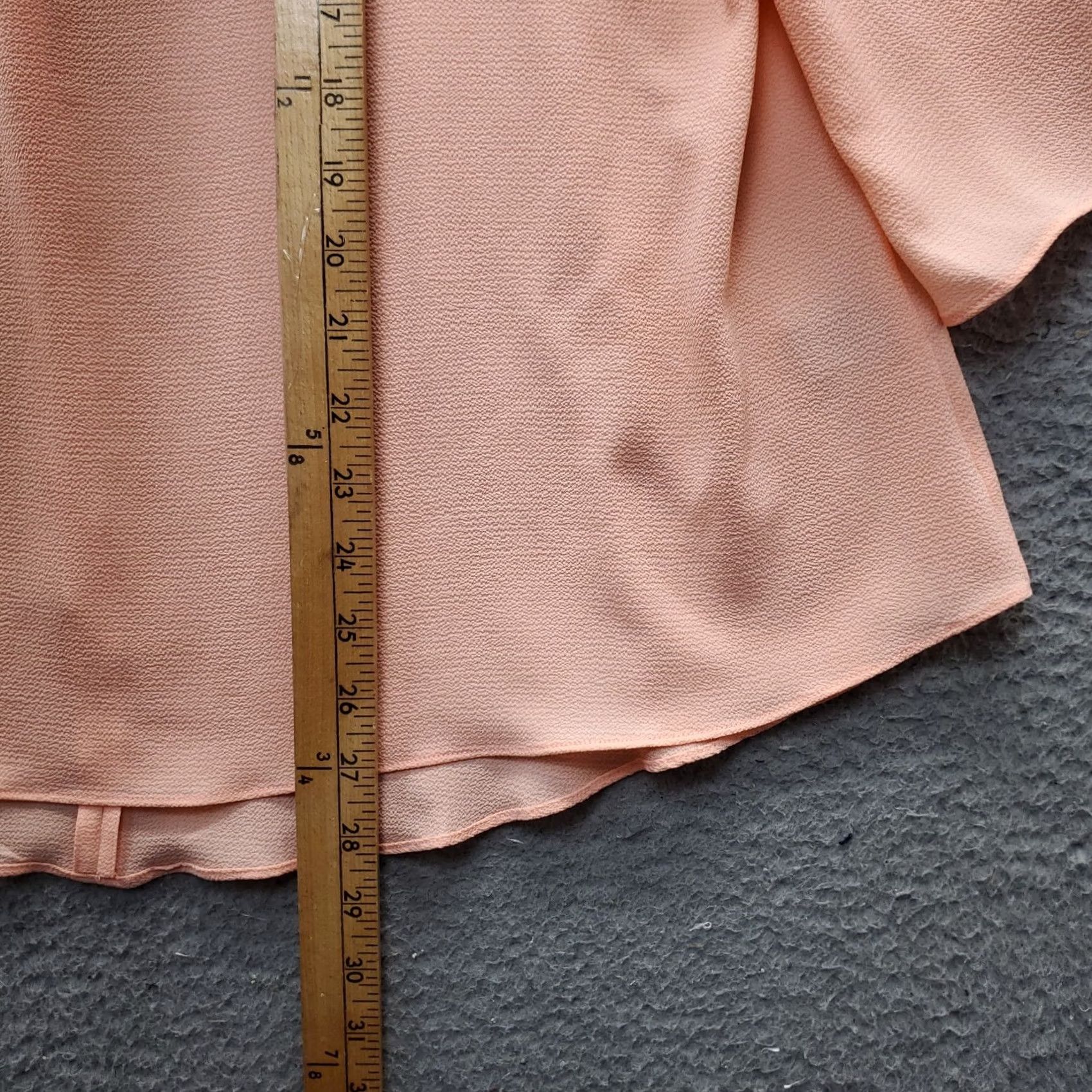 Avenue Avenue Womens Blouse Orange 14/16 Stretch Pullover Round Neck 3/4 Sleeve Lightweight Casual Shirt Size XL / US 12-14 / IT 48-50 - 5 Thumbnail