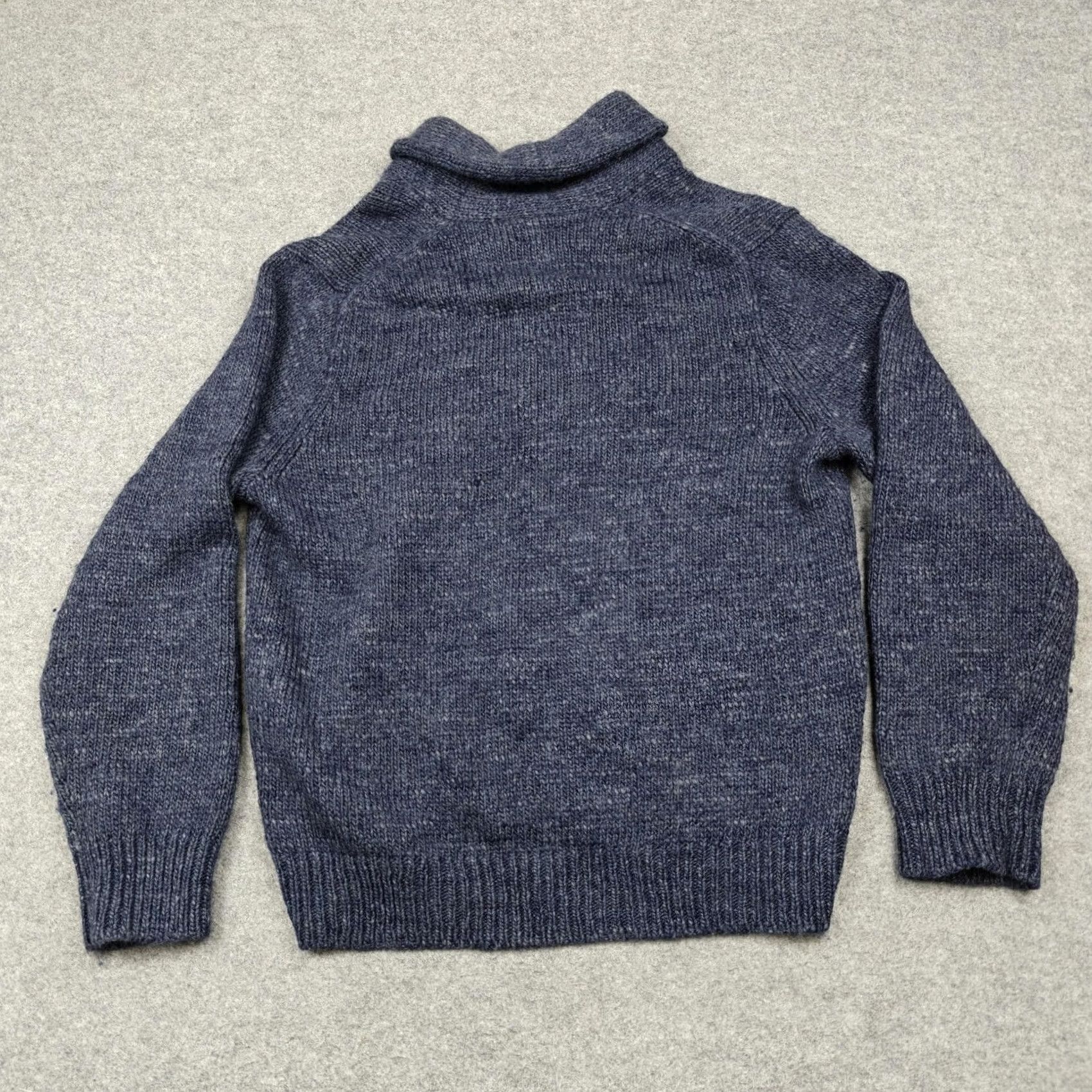 J.Crew J Crew Sweater Mens XL Blue Heather Wool Alpaca Shawl Collar Knit Pullover Size US XL / EU 56 / 4 - 6 Thumbnail