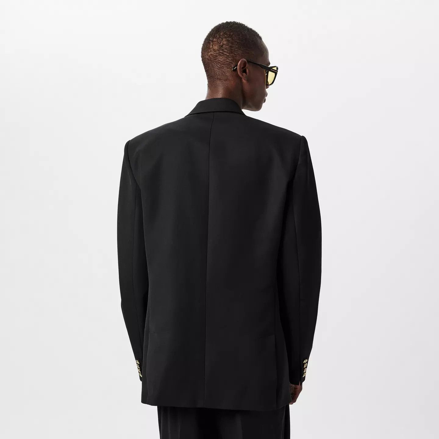 Casablanca o1g2r1mq0426 Double Breasted Evening Wool Blazer in Black Size US XL / EU 56 / 4 - 4 Thumbnail