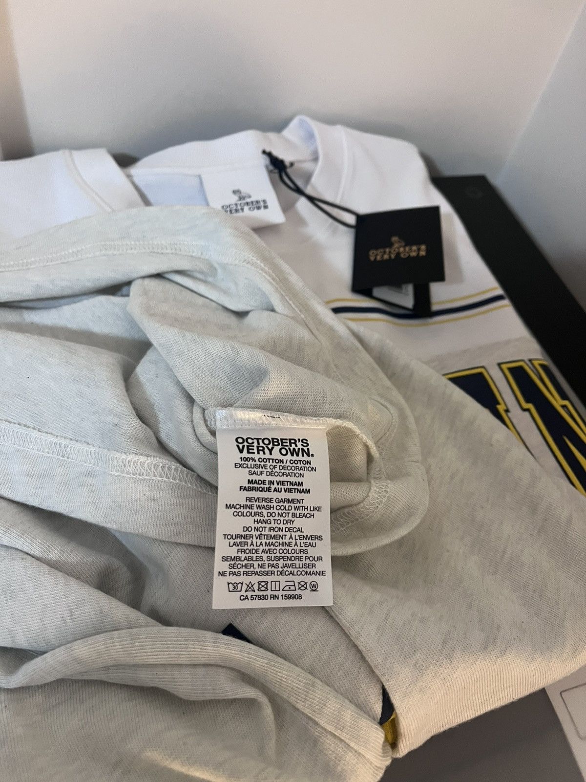 NCAA OVO NCAA Michigan Wolverines Paneled T-Shirt Size US L / EU 52-54 / 3 - 7 Thumbnail