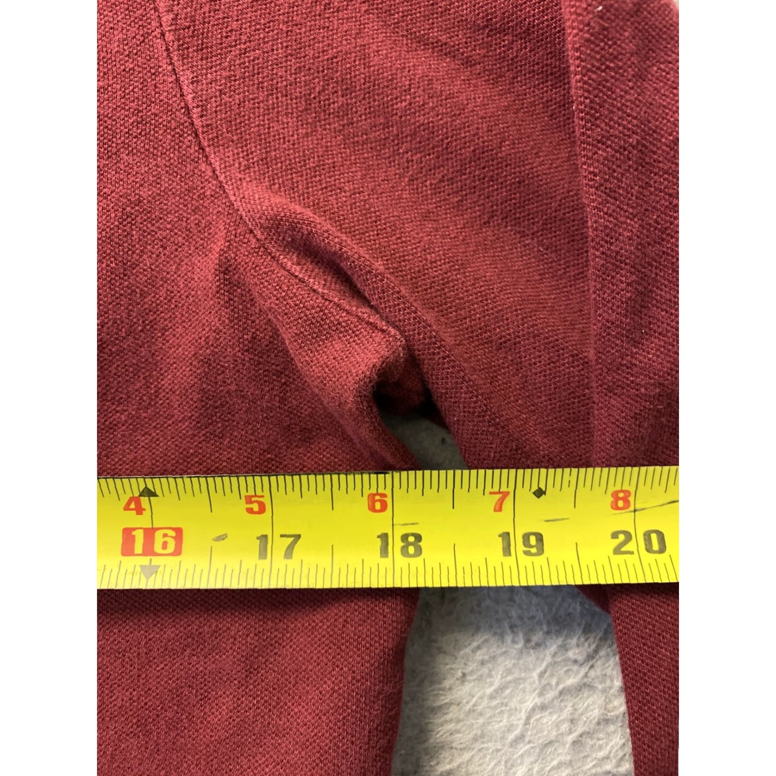 Lands' End VINTAGE? No. Lands' End Polo Shirt Women Regular Size S (Maroon) - Polo, Short Sleeve, Button-Front, Logo, Casual Top Size S / US 4 / IT 40 - 4 Thumbnail