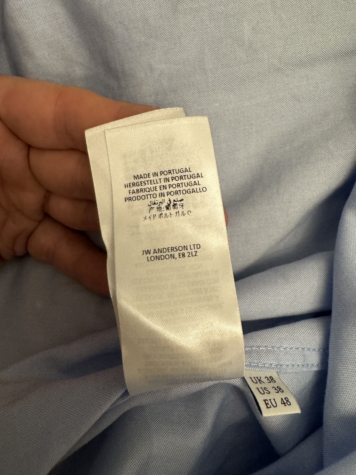 JW Anderson JW ANDERSON Durer Feet Shirt In Blue size 48 Size US M / EU 48-50 / 2 - 13 Thumbnail