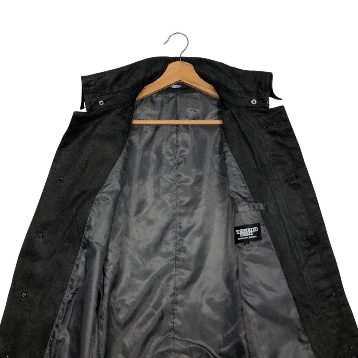 Tornado Mart 🔥RICH BLACK LONG JACKET TORNADO MART BELT BONDAGE Size US M / EU 48-50 / 2 - 16 Thumbnail