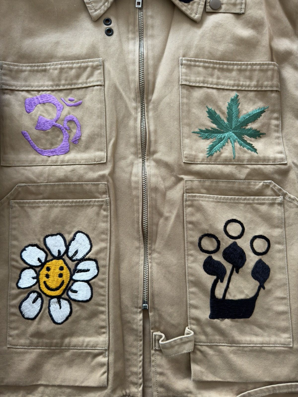 Cactus Plant Flea Market *RARE* CPFM HUMAN MADE KNOWLEDGE JACKET VEST EMBROIDERY Size US M / EU 48-50 / 2 - 11 Thumbnail