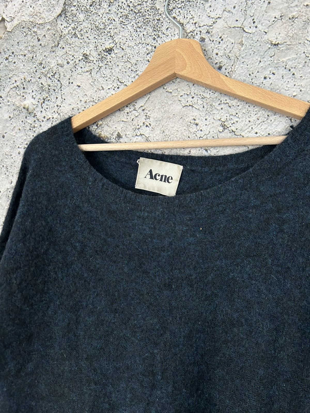 Japanese Brand Vintage Acne Blue Wham Mohair Knit Sweater Rare 90s Size US M / EU 48-50 / 2 - 3 Thumbnail