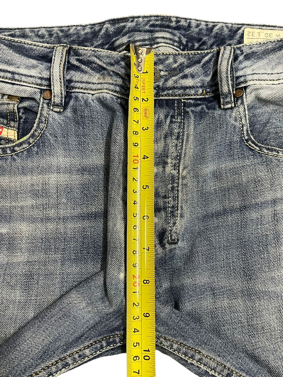 Diesel Vtg 90s Diesel Industry Faded Wash Distress Wide Leg Bootcut Size US 32 / EU 48 - 15 Thumbnail