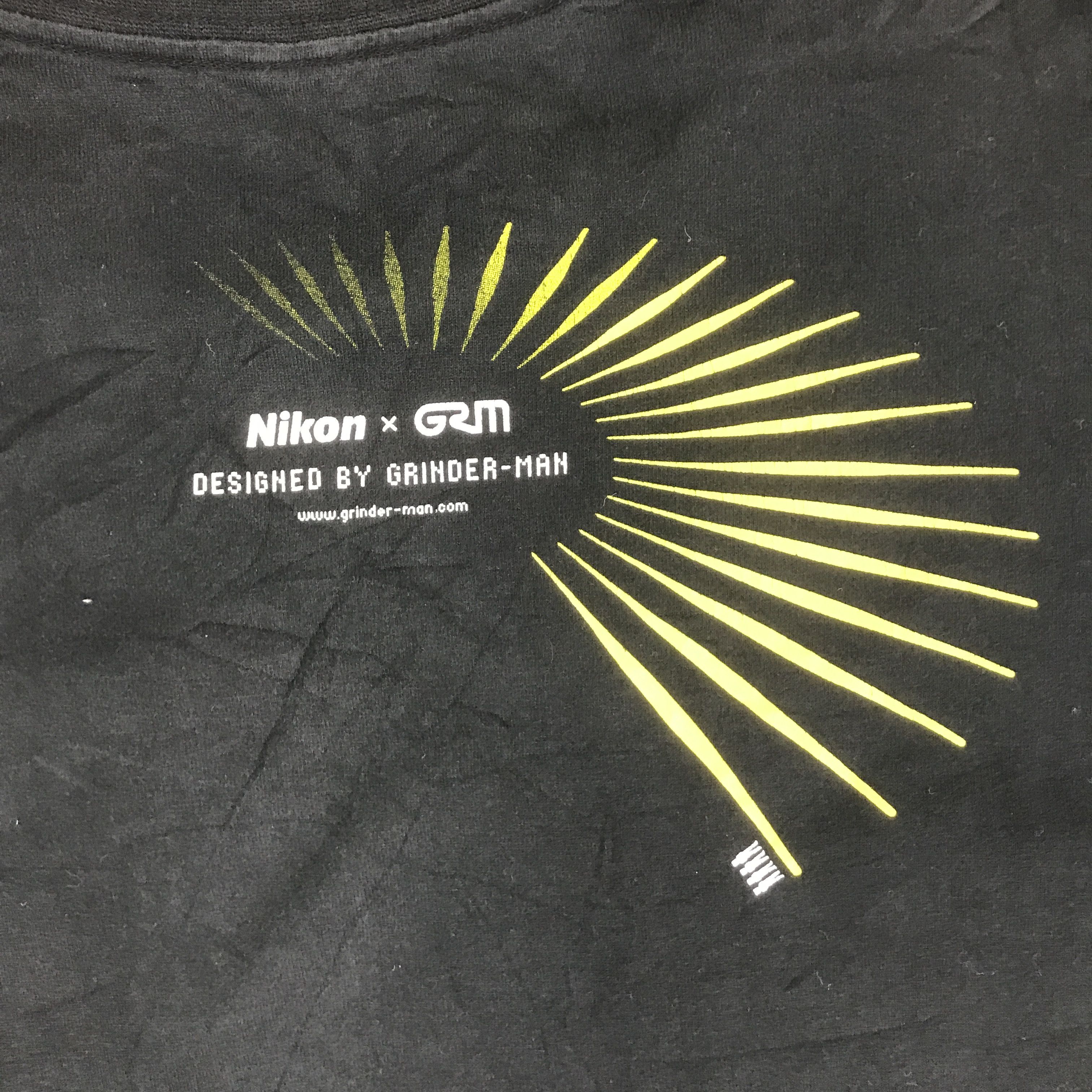 Uniqlo Y2K NIKON X GRM BLACK FADED T-SHIRT K93B35 Size US M / EU 48-50 / 2 - 5 Thumbnail