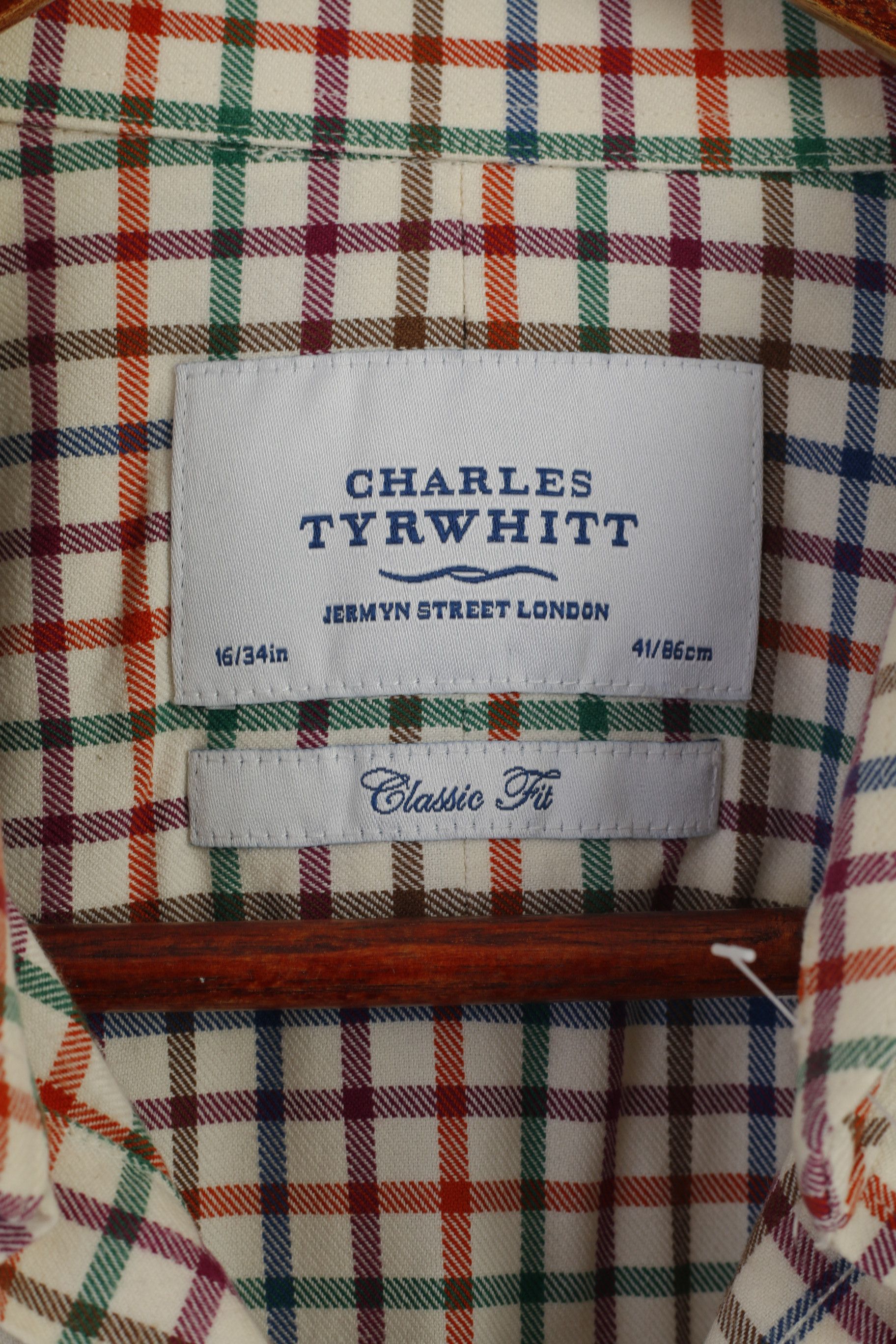 Charles Tyrwhitt Charles Tyrwhitt Men 16 41 L Casual Shirt Beige Check 9568 Size US L / EU 52-54 / 3 - 5 Thumbnail