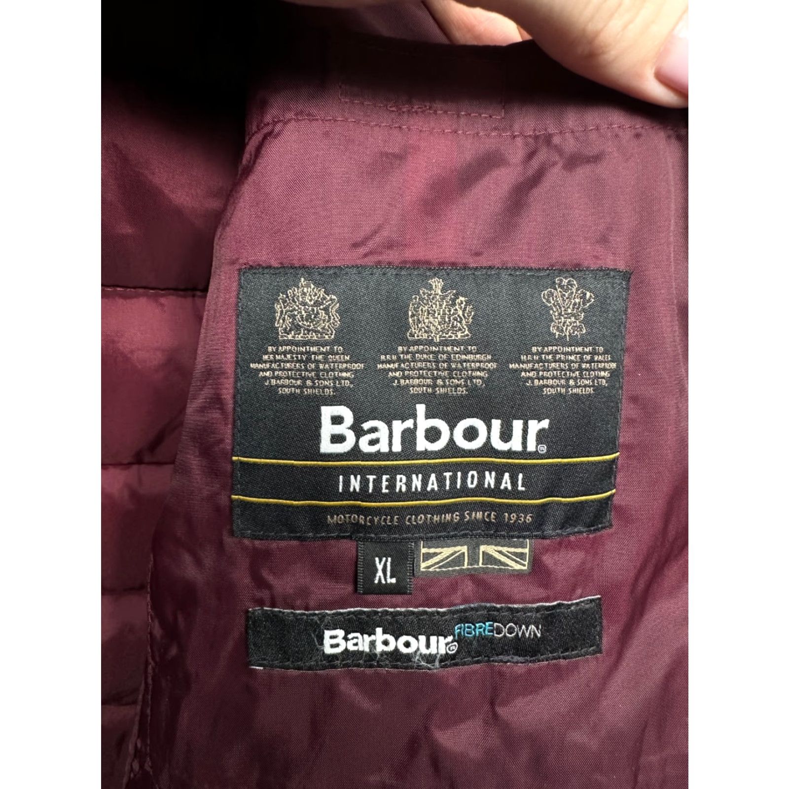Barbour Barbour International Ouston Hooded Quilted Jacket Mens XL Barbour International Jacket Size US XL / EU 56 / 4 - 6 Thumbnail