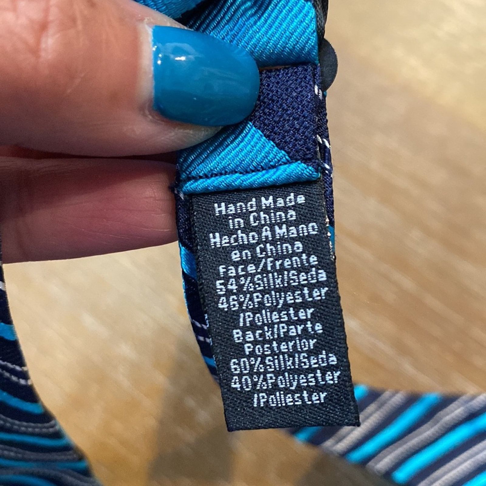 Countess Mara Countess Mara teal blue silk blend bow tie special occasion Size ONE SIZE - 4 Thumbnail