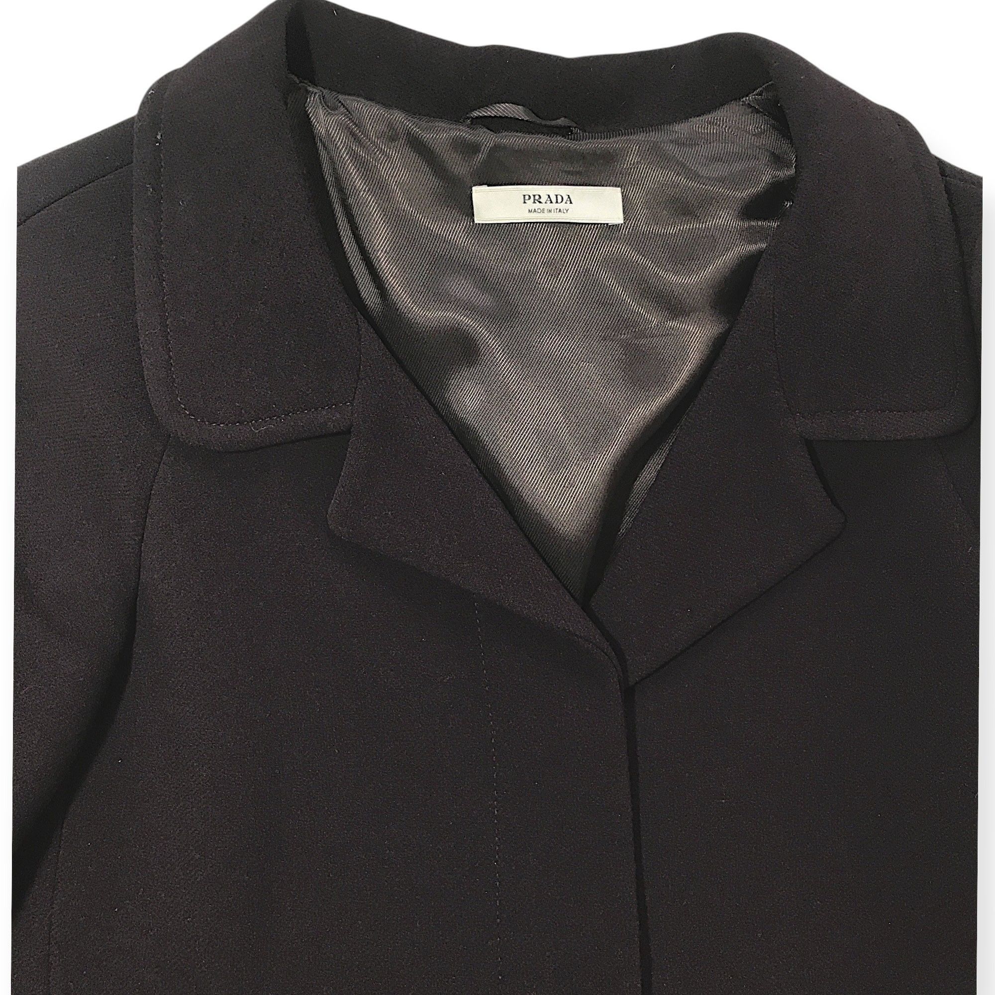 Prada Prada Wool Blend Swing Coat Jacket IT44 Burgundy Brown Made Size M / US 6-8 / IT 42-44 - 11 Thumbnail