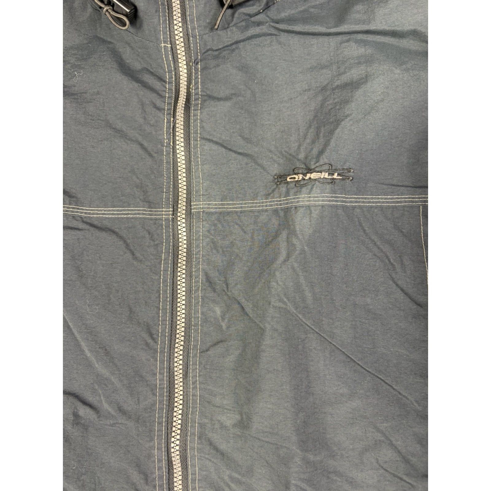 O'Neill VINTAGE O’Neill Jacket Men’s L Black Full Zip 90s Skiing Nylon Zip Embroidered Logo Men Size US L / EU 52-54 / 3 - 3 Thumbnail