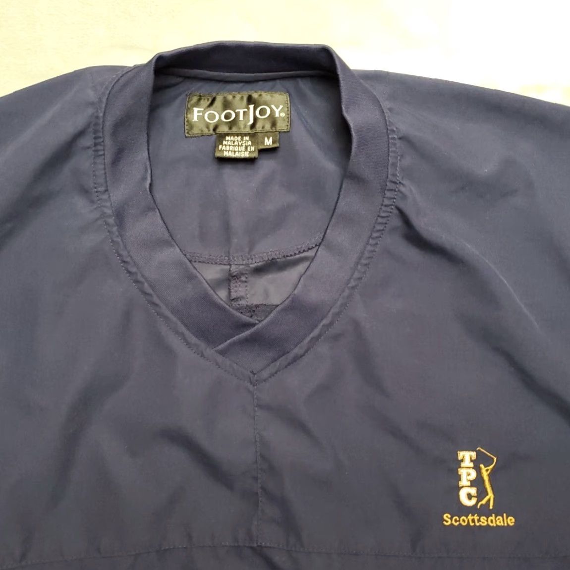 Footjoy FootJoy Windbreaker Jacket Mens M Blue V-Neck Pullover Golf TPC Scottsdale PGA Size US M / EU 48-50 / 2 - 4 Thumbnail