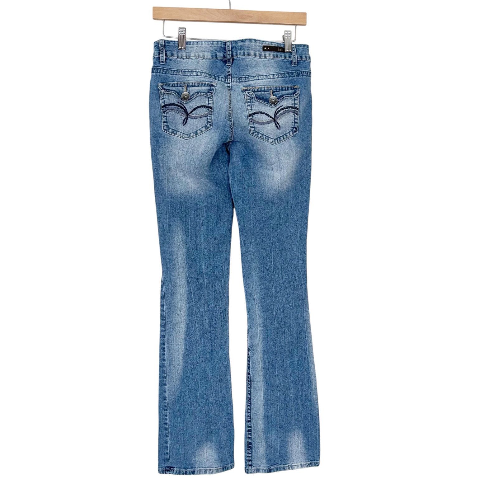 Other Vintage LEI Ashley Low Rise Boot Cut Jeans Sz 9 Size 29" - 5 Thumbnail