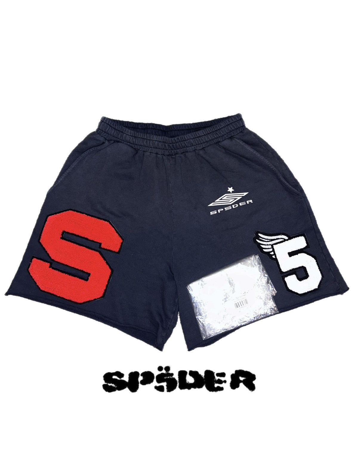 Sp5der × Young Thug RARE Sp5der Worldwide Cut & Sew Shorts Season 2022 Size US 34 / EU 50 - 2 Thumbnail