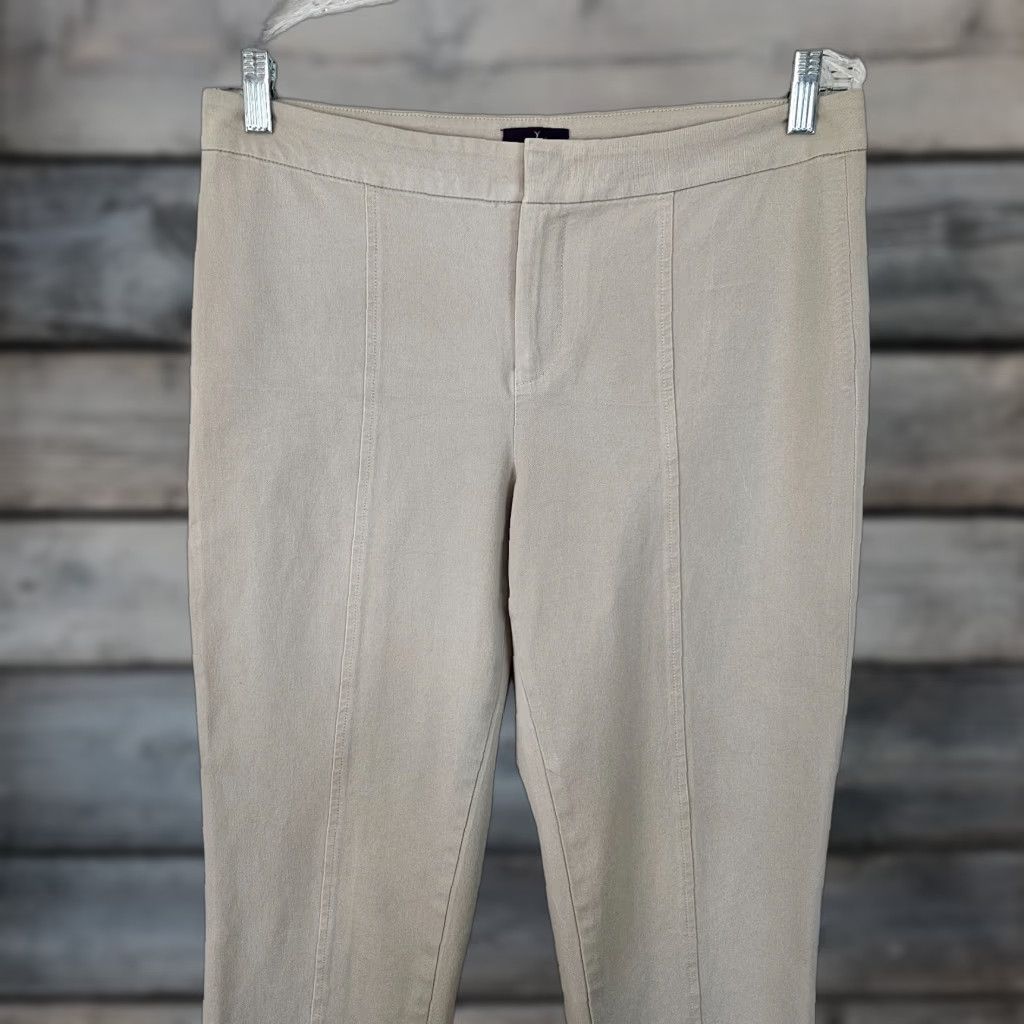 NYDJ NYDJ Womens Pants 12 Gray Cotton Blend Mid Rise Ankle Crop Size 34" / US 12 / IT 48 - 1 Thumbnail