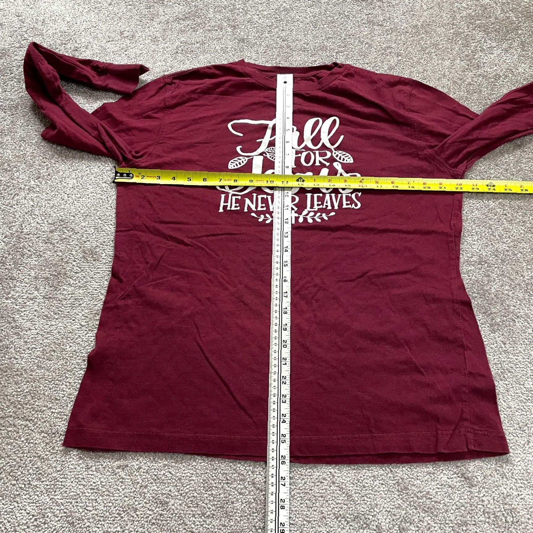 George VINTAGE? No—Oops. The item is not vintage. George Crew Neck Long Sleeve Tee Mens Large Red Graphic Spell Out Cotton T-Shirt Size US L / EU 52-54 / 3 - 6 Thumbnail