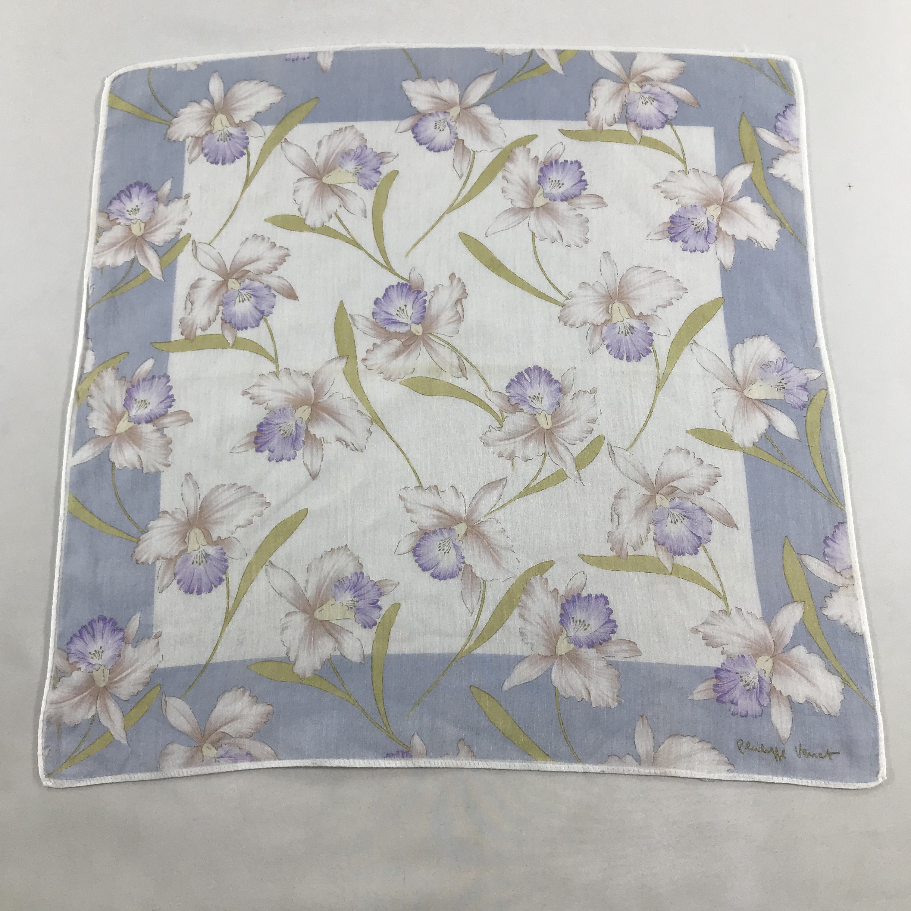 Vintage Philippe V Floral Handkerchief Neckerchief Bandana H73 Size ONE SIZE - 3 Thumbnail
