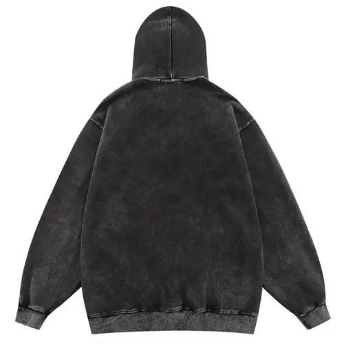 Japanese Brand Kihara x Asaka Vintage Washed Black Hoodie Sweatshirt Size US L / EU 52-54 / 3 - 2 Thumbnail