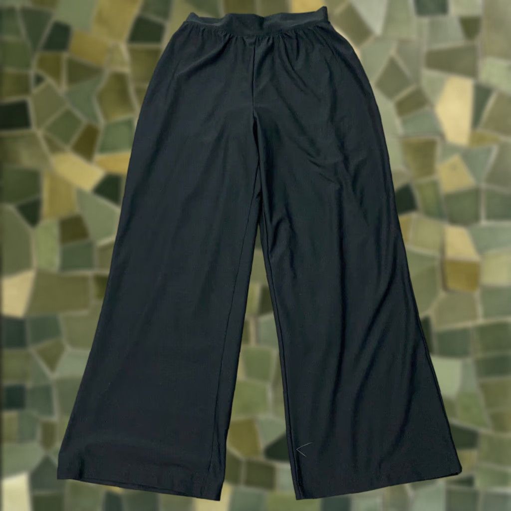 Spanx Spanx Pants Womens M Black Hi-Rise Stretch Layered Lining Wide Leg Dress Pants Size 26" / US 2 / IT 38 - 1 Thumbnail