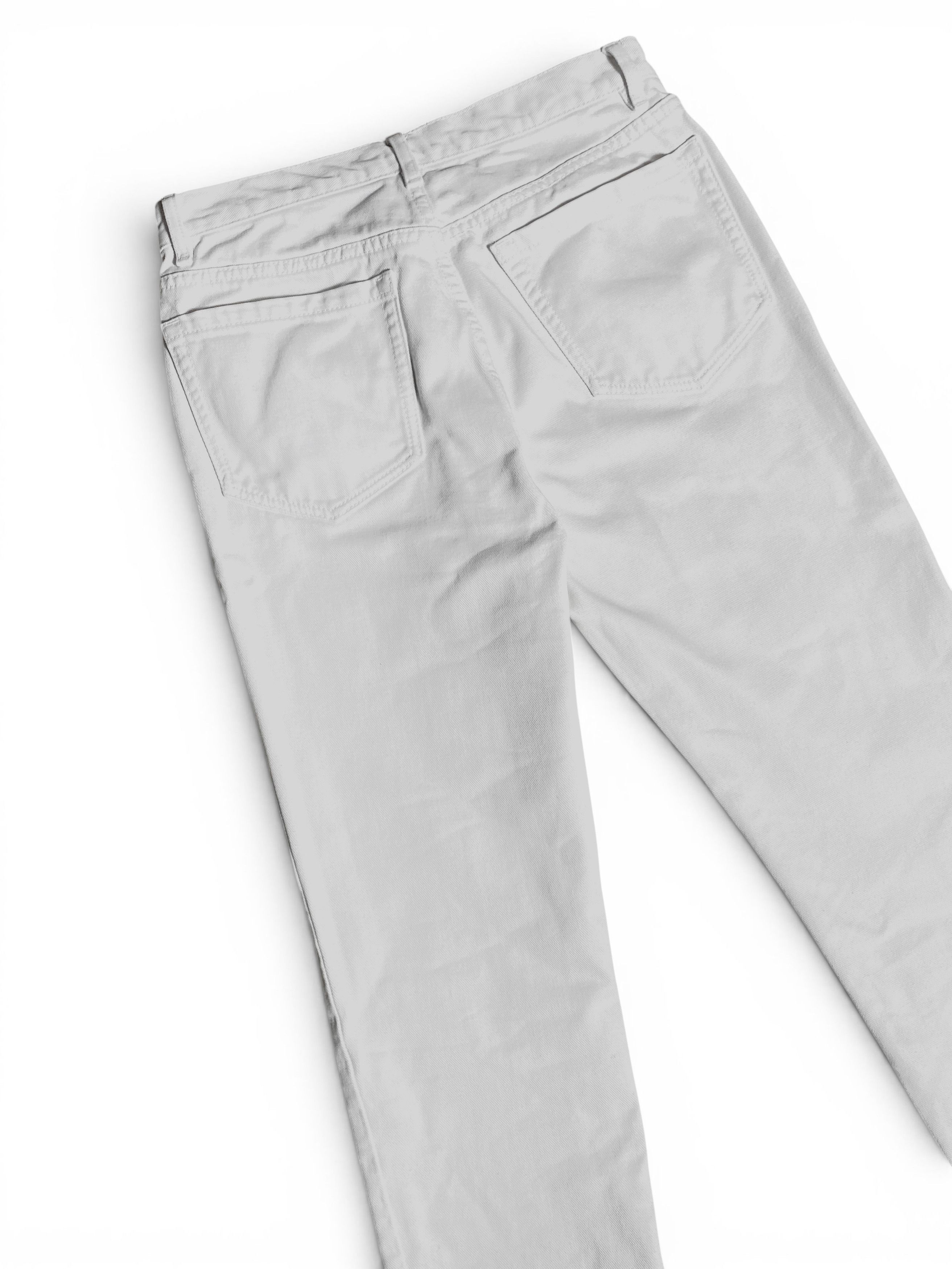 Dries Van Noten Dries Van Noten White Slim Straight Designer Denim Jeans Size 26" / US 2 / IT 38 - 8 Thumbnail
