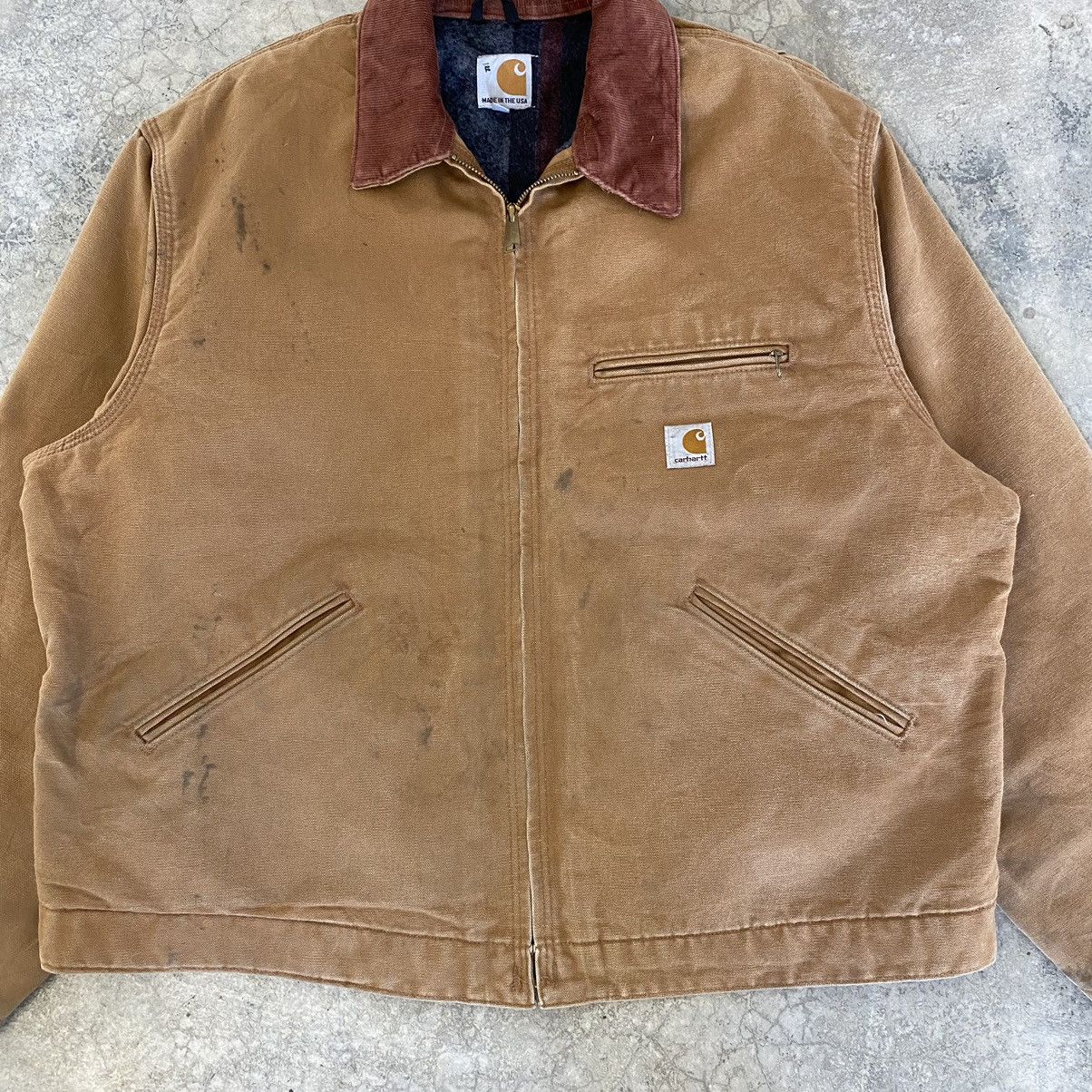 Carhartt Vintage Carhartt Detroit Blanket Lined Workwear Jacket J001 Size US XL / EU 56 / 4 - 5 Thumbnail
