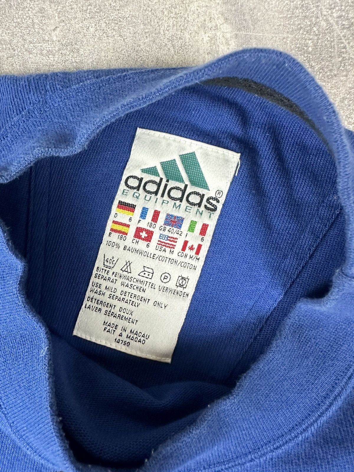 Adidas Adidas Equipment Vintage Retro 90s Sportswear Long Sleeve Size US XL / EU 56 / 4 - 11 Thumbnail