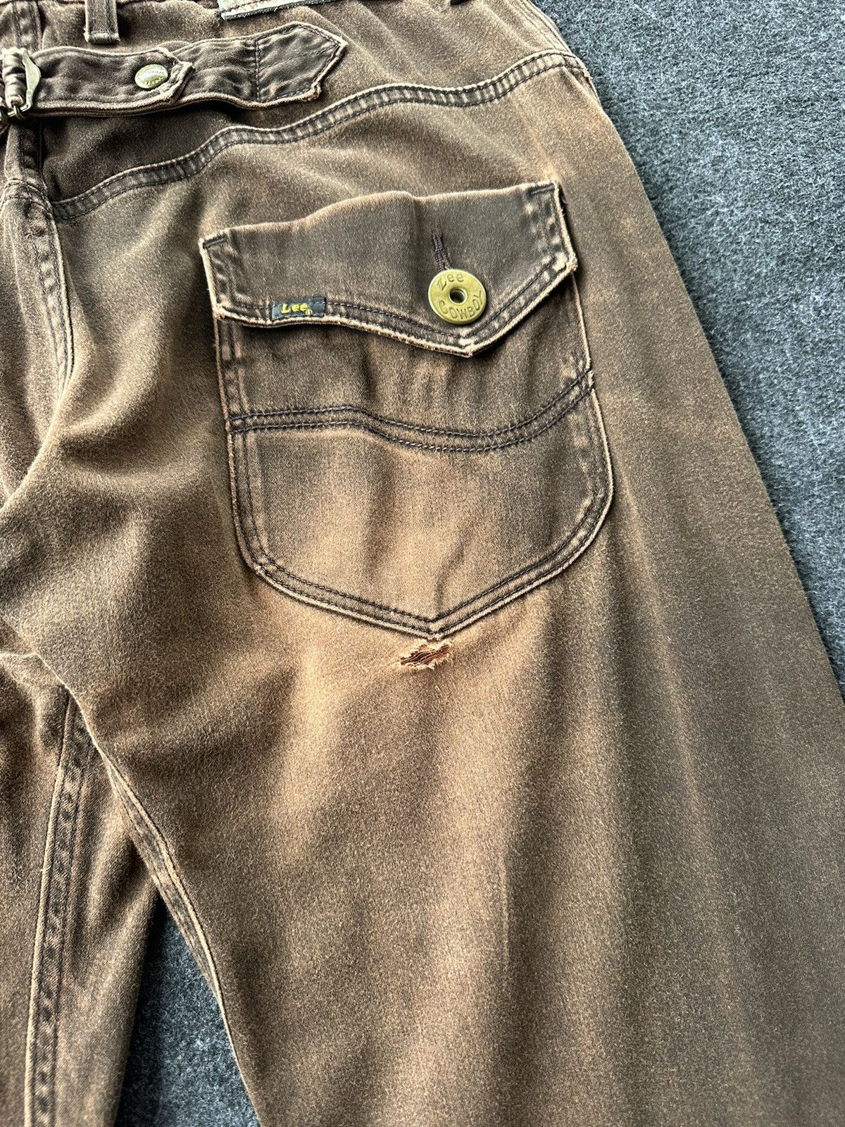 Beauty Beast × If Six Was Nine × Lee Vintage Lee Wide Leg Tapered Nice Faded Colour D254 Size US 32 / EU 48 - 11 Thumbnail