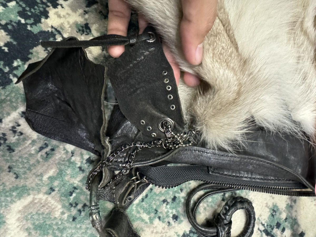 Japanese Brand × Leather CURAGE STUDDED FOX FUR LEATHER BAG Size ONE SIZE - 13 Thumbnail