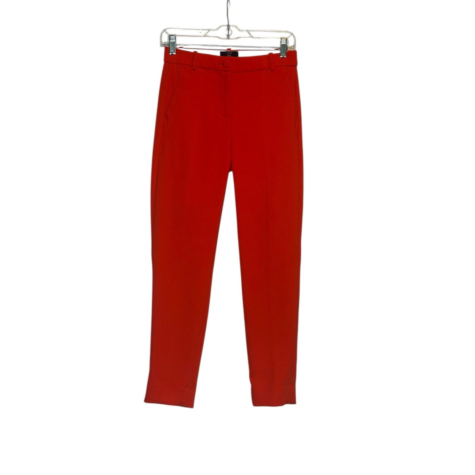 J.Crew J.Crew orangy red high rise Cameron pants size 0 Size 25" / US 0 / IT 36 - 5 Thumbnail