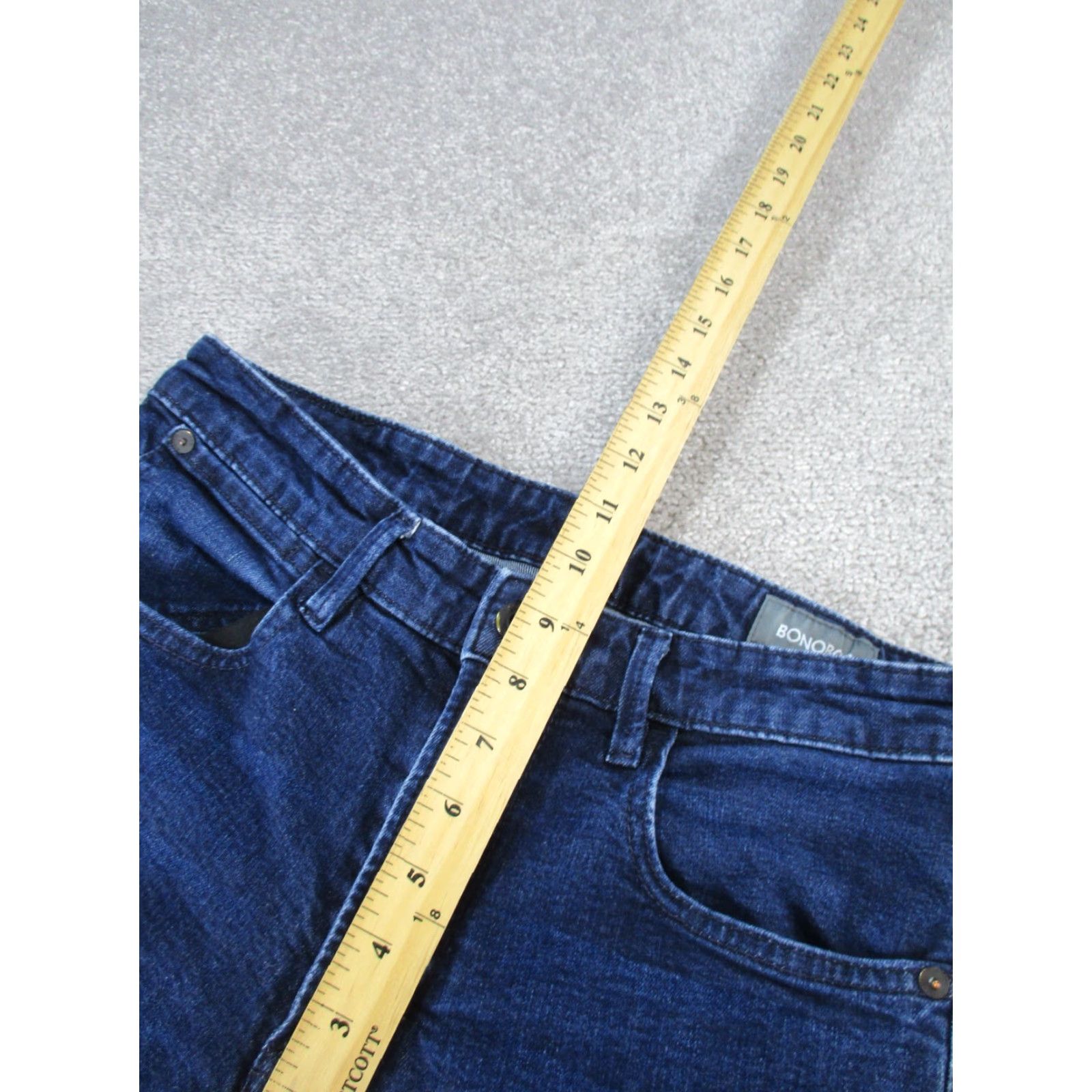 Bonobos Bonobos Jeans Men 31 Dark Wash Denim Slim Fit 31x31 Blue Regular Inseam 31 Tapered Size 31 Mens Size US 31 - 6 Thumbnail