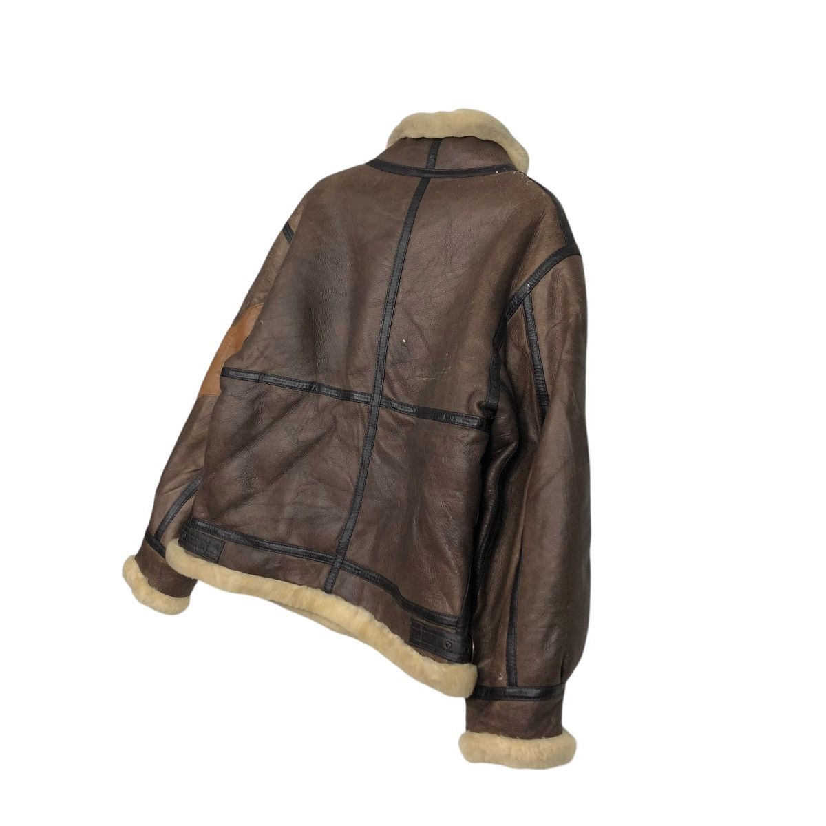 Vintage 🔥VINTAGE B 3 SHEARLING LEATHER JACKET TIGER ISSEY MIYAKE Size US L / EU 52-54 / 3 - 13 Thumbnail