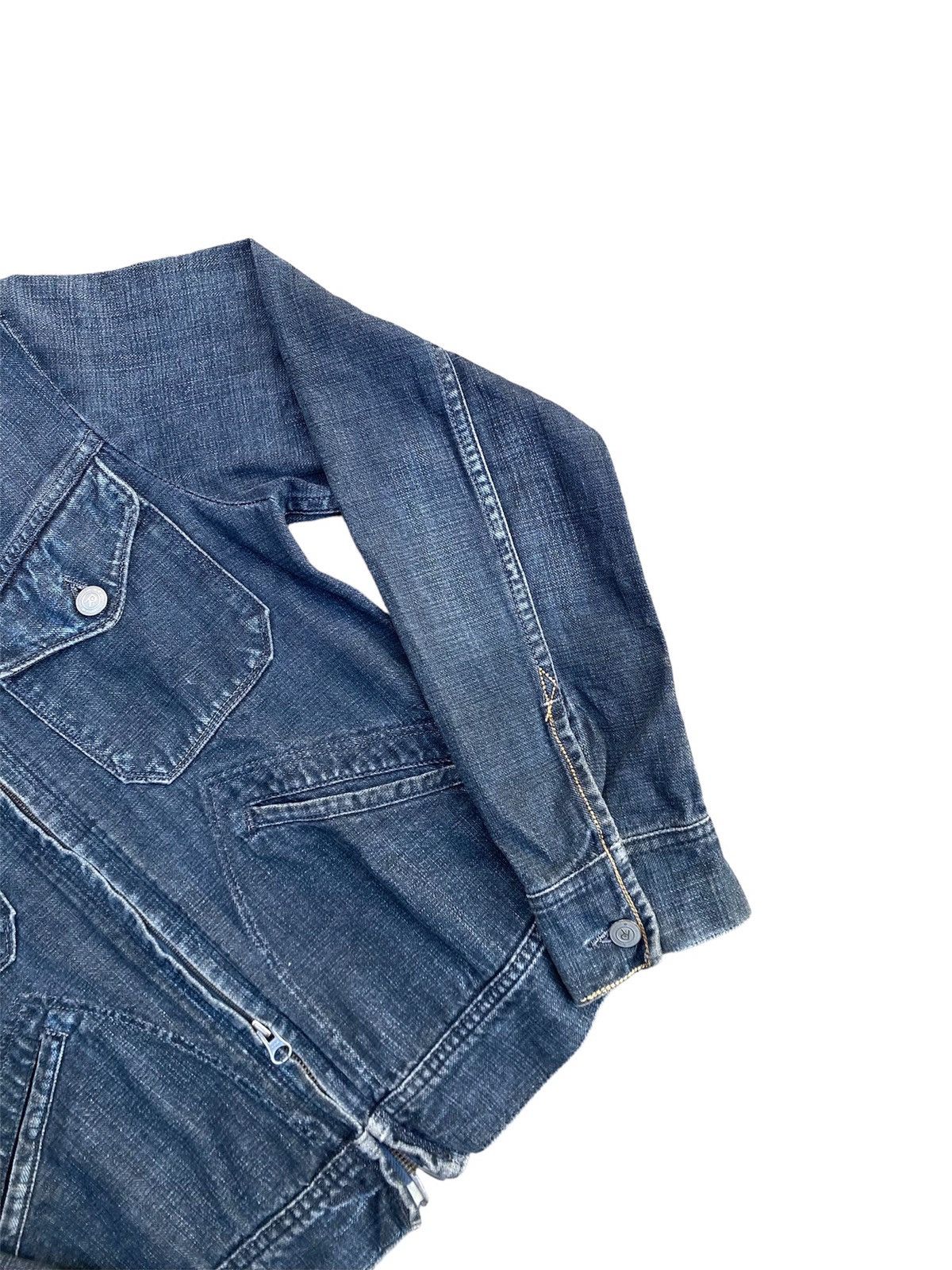 45rpm × Japanese Brand 45Rpm Double Zip Indigo Denim Jacket Size M / US 6-8 / IT 42-44 - 7 Thumbnail