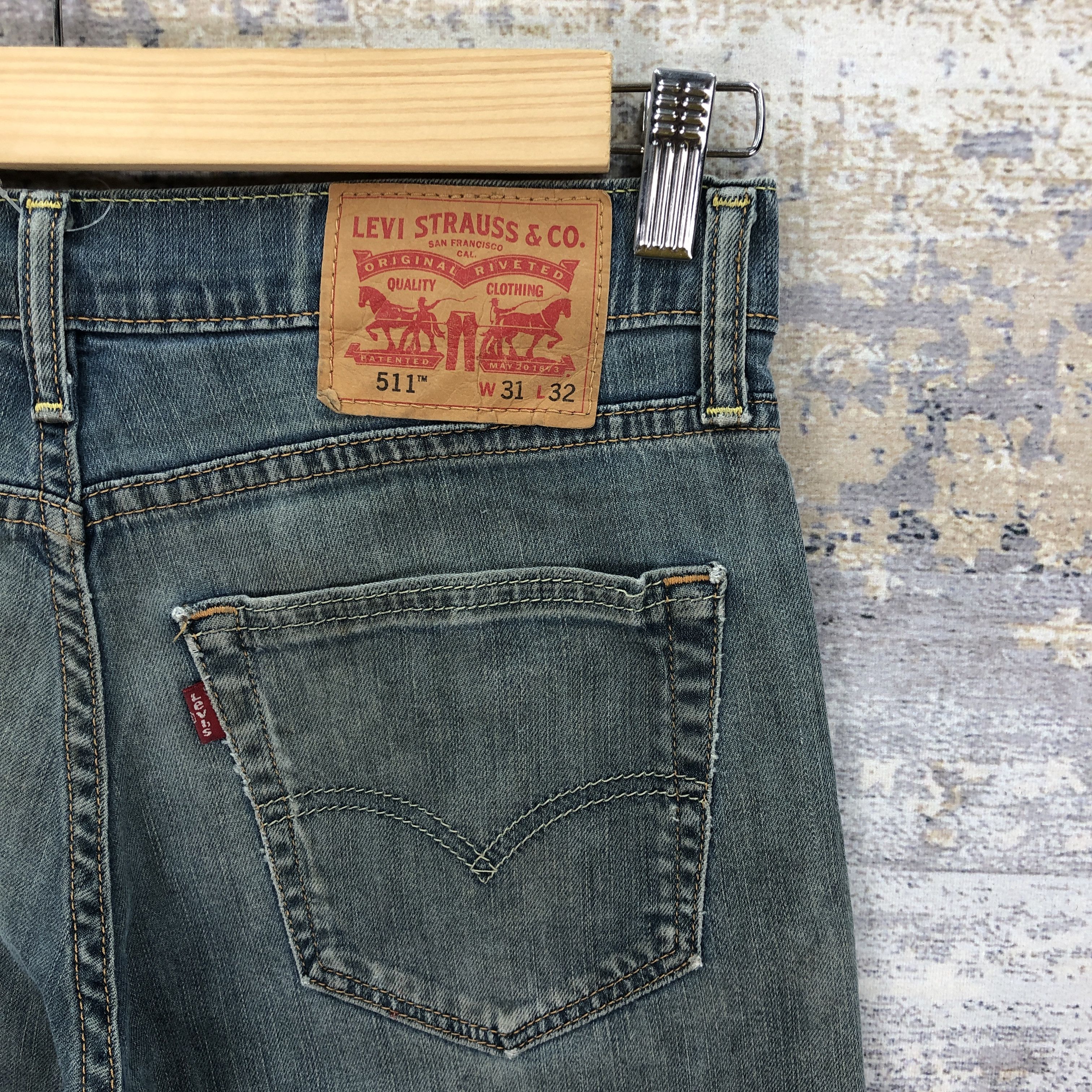 Levi's Vintage Levis 511 Skinny Denim Levi's Faded Washed Jeans Size US 30 / EU 46 - 5 Thumbnail