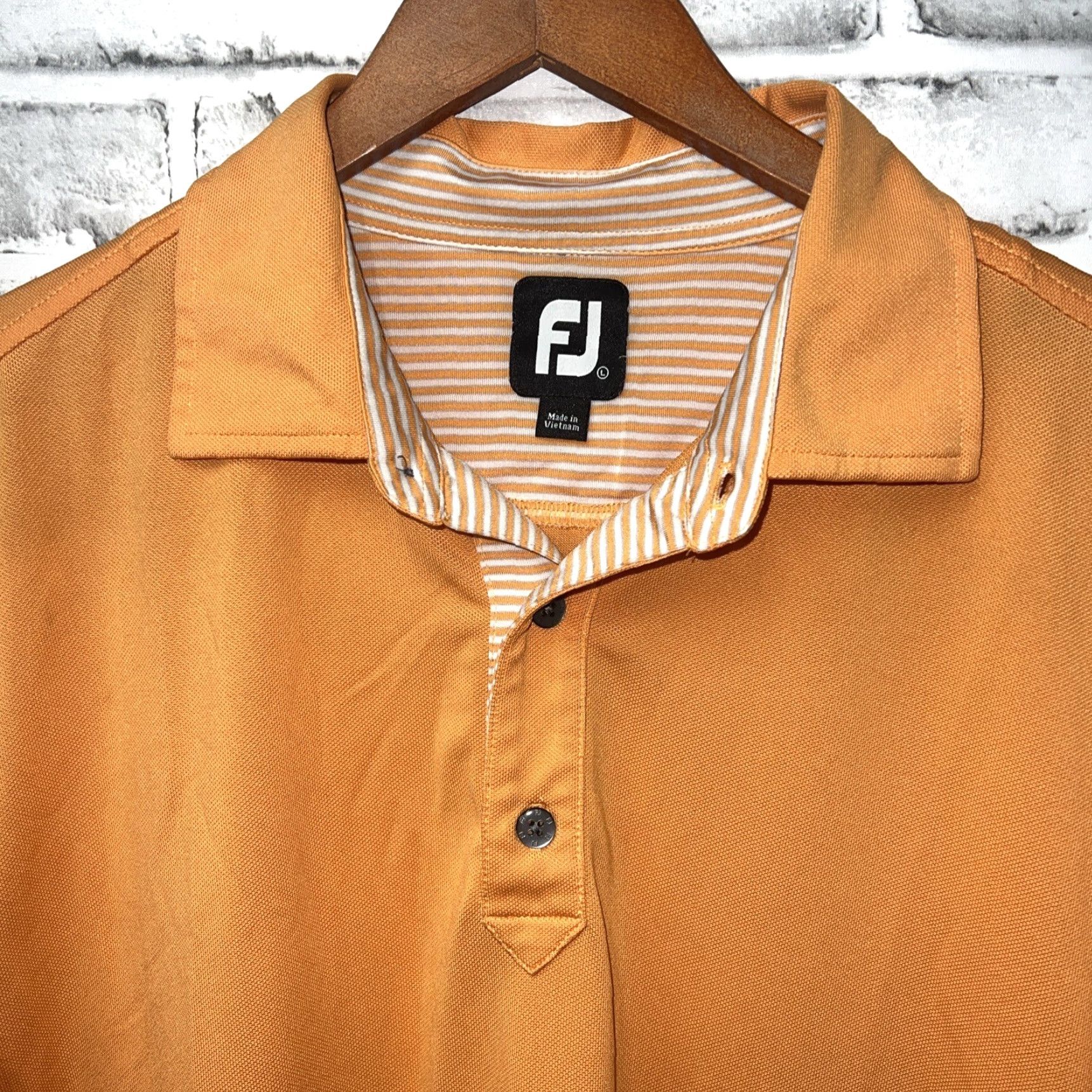 Footjoy Footjoy Polo Shirt Mens Size L Orange Size US L / EU 52-54 / 3 - 2 Thumbnail
