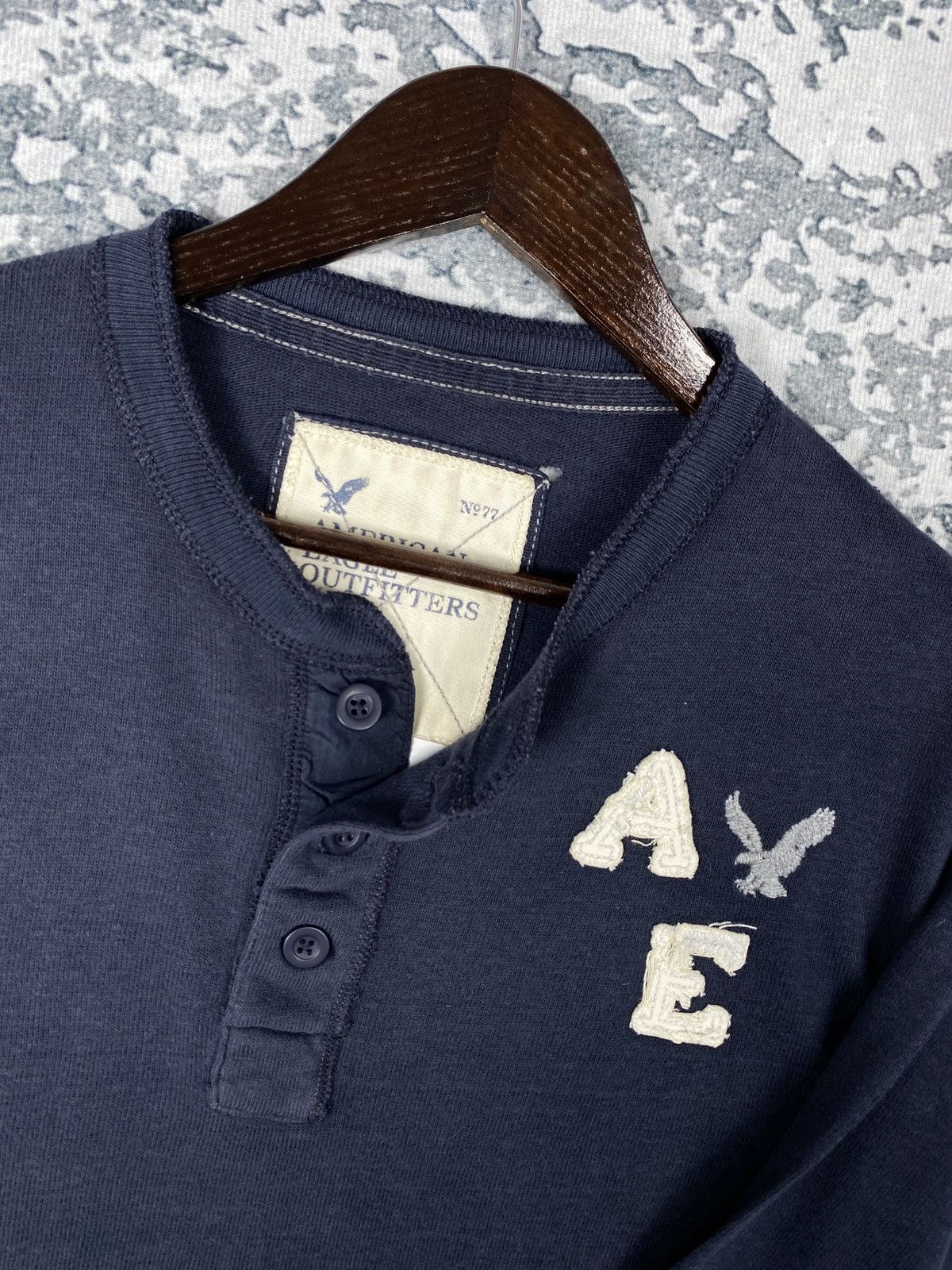 American Eagle Outfitters Vintage American Eagle Outfitters Half Button Sweatshirts Size US L / EU 52-54 / 3 - 6 Thumbnail