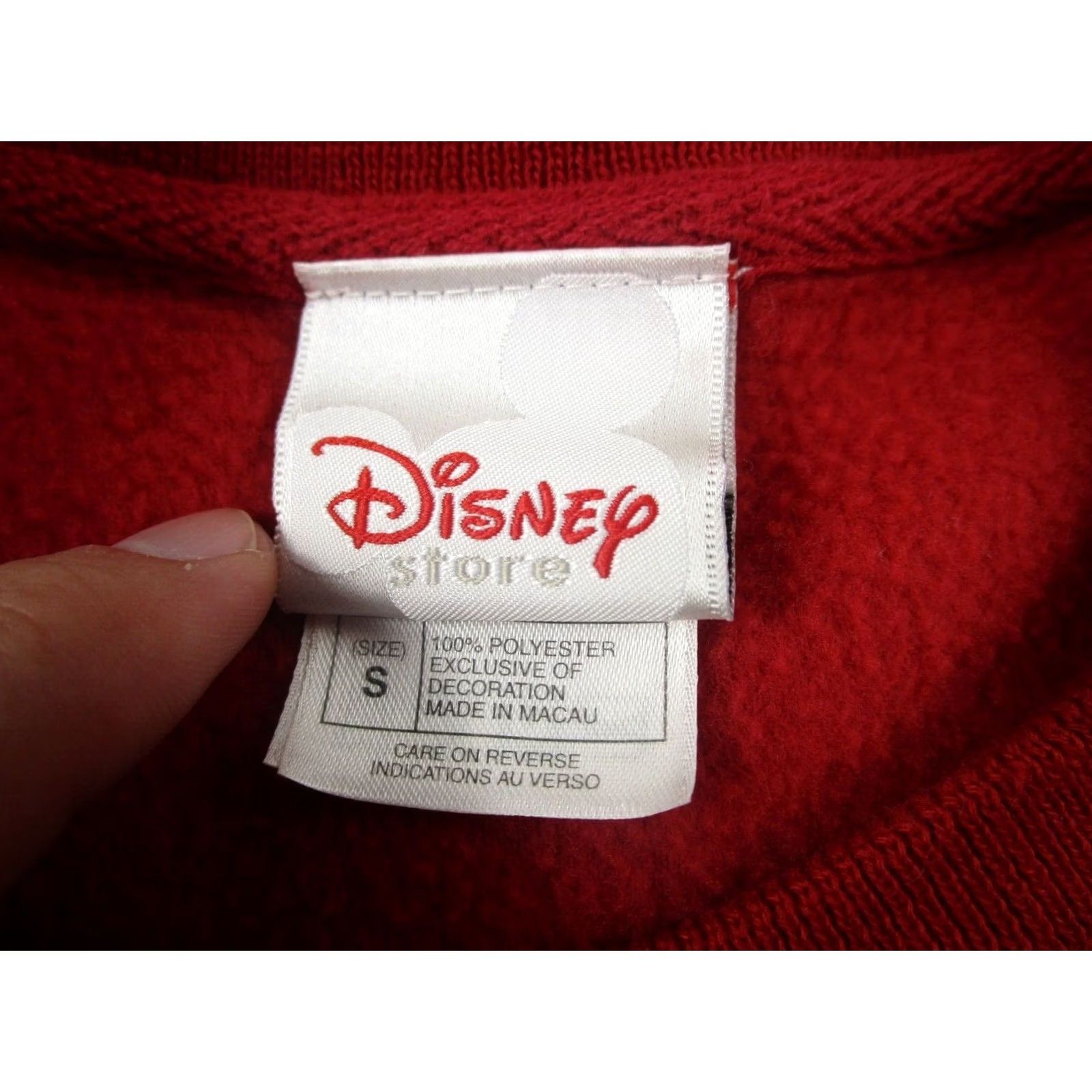 Disney Disney Sweater Womens Small Red Fleece Pullover Mickey Mouse Pullover Size S / US 4 / IT 40 - 5 Thumbnail
