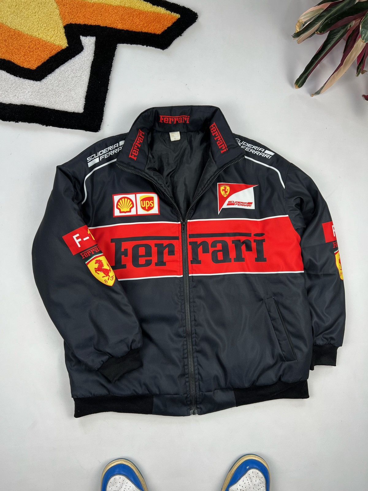 【ギフ_包装】 JACKET WORLDCHAMPION 超希少　80s Ferrari F1 ジャケット・アウター