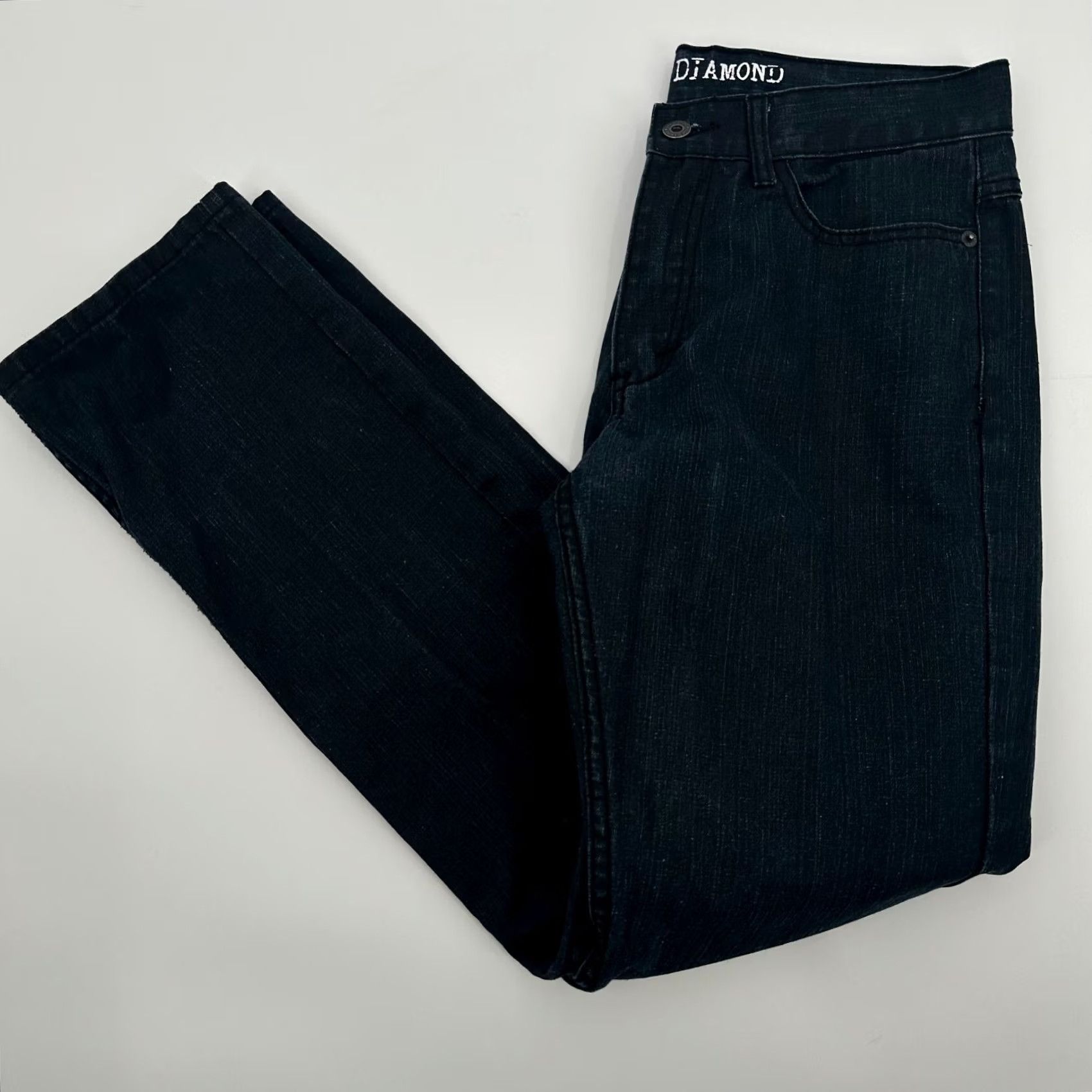 Denime Raw Diamond Dark Wash Straight Leg Denim Jeans - 30" Mens Workwear Style Size US 30 / EU 46 - 2 Thumbnail