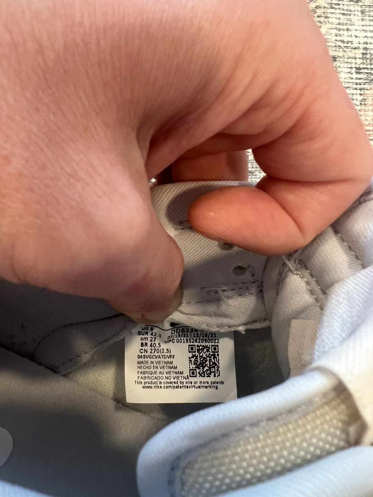 Nike Dunk Low Premium "Vast Grey' Size US 9 / EU 42 - 6 Thumbnail