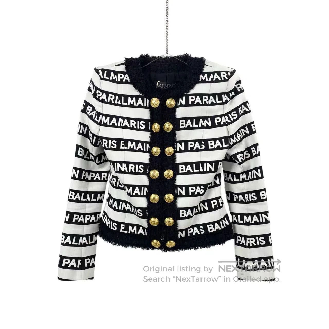 Balmain Balmain Barrage gold buckle jacket| Size XS / US 0-2 / IT 36-38 - 1 Thumbnail