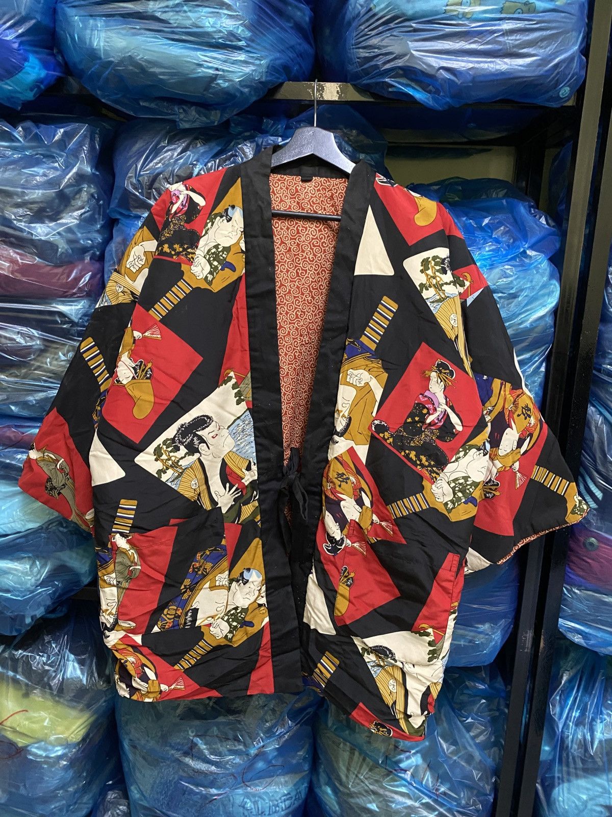 Japanese Brand Vintage Japanese Ukiyo-e Haori Jacket Kimono Style - Unisex Size US L / EU 52-54 / 3 - 4 Thumbnail