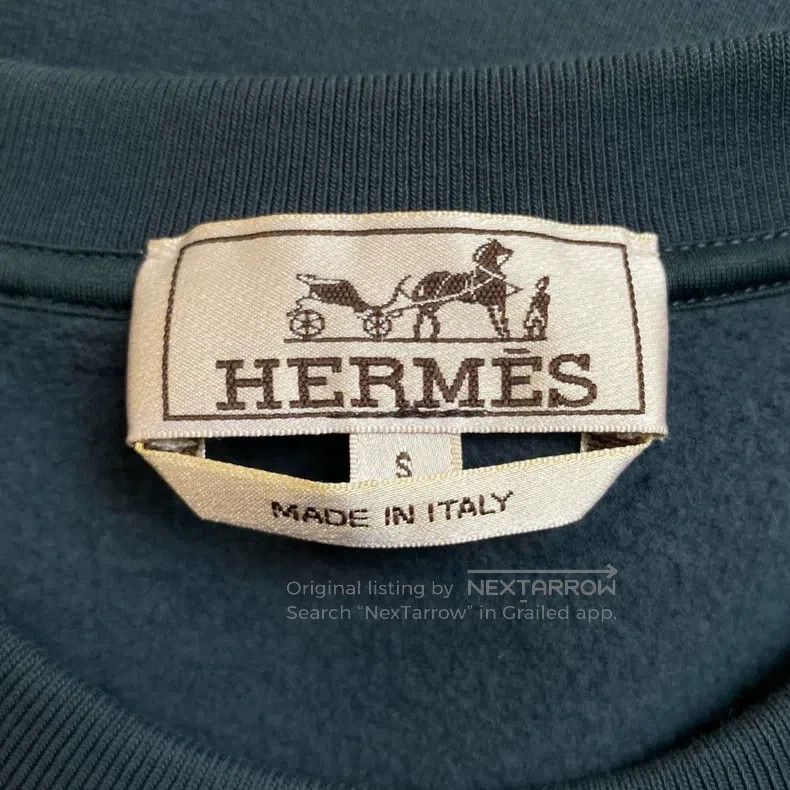 Hermes Hermes Blue horse head sweatshirt Size S / US 4 / IT 40 - 5 Thumbnail