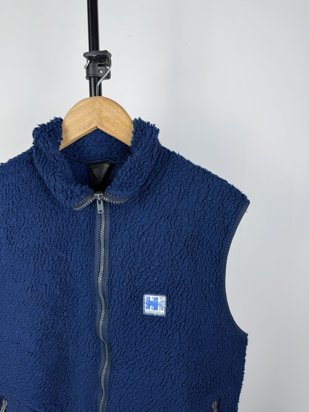 Helly Hansen × Vintage 80s Vintage Helly Hansen Blue Full Zip Fleece Sherpa Vest Size US S / EU 44-46 / 1 - 2 Thumbnail