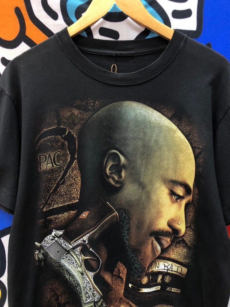 Rap Tees Vintage 2000s Tupac Shakur tshirt size M Size US M / EU 48-50 / 2 - 3 Thumbnail