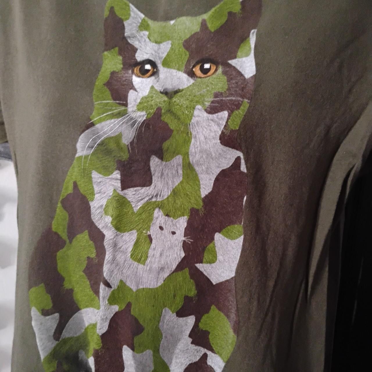 Other Camouflage Cat T-shirt size Small *UNISEX* Camo Cats Size S / US 4 / IT 40 - 2 Thumbnail