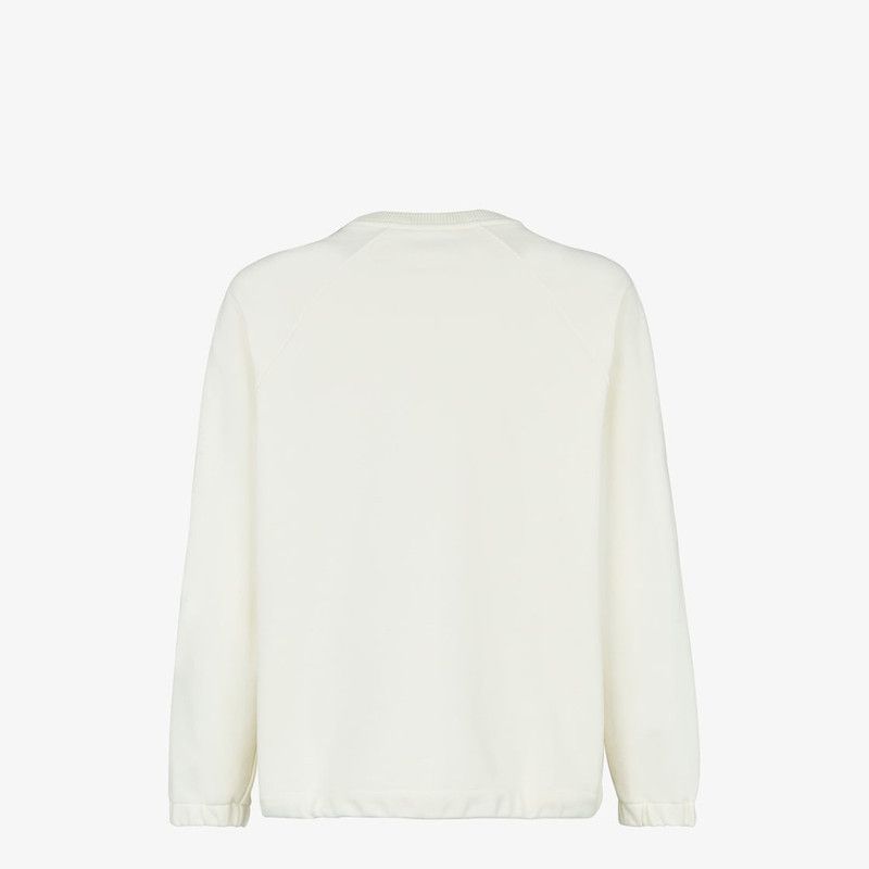Fendi o1B3y1r0326 Sweatshirt in White/Black Size US M / EU 48-50 / 2 - 2 Thumbnail