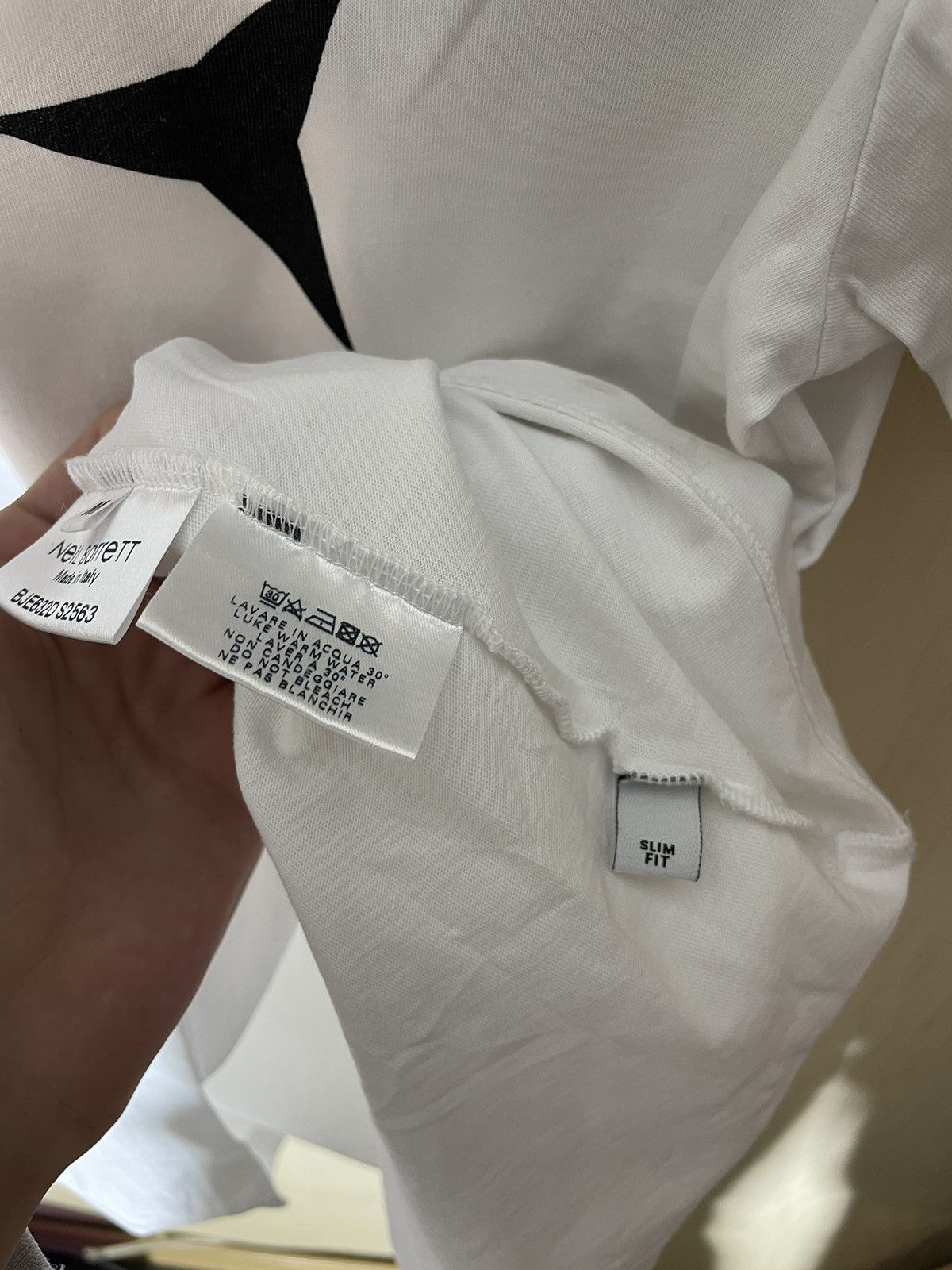 Japanese Brand × Neil Barrett Neil Barrett Japanese y2k T shirt Size US M / EU 48-50 / 2 - 8 Thumbnail