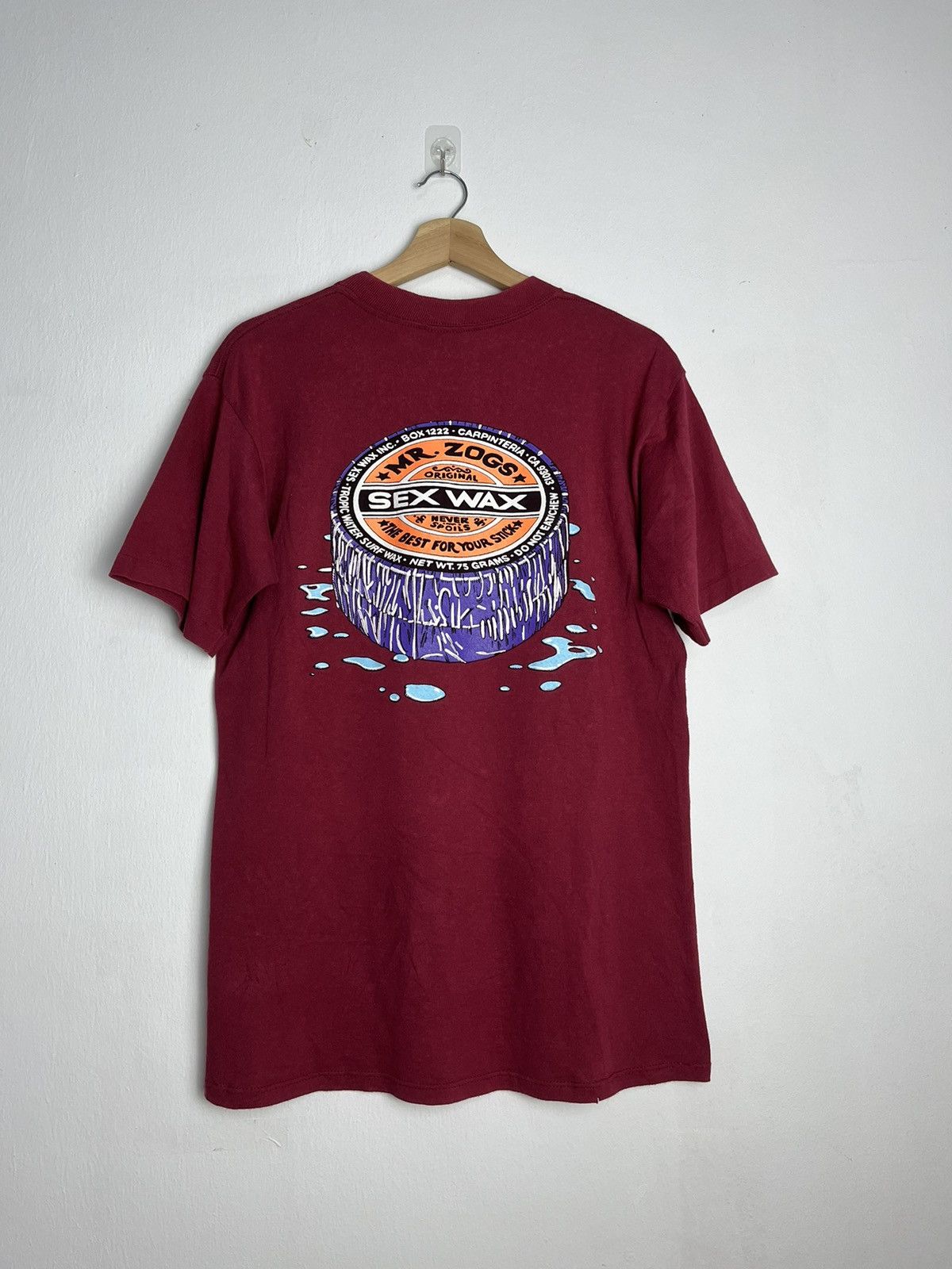 Thrasher 90s Vintage Sex Wax Mr. Zogs Surfwax Tshirt Surfwear Skater Size US M / EU 48-50 / 2 - 2 Thumbnail